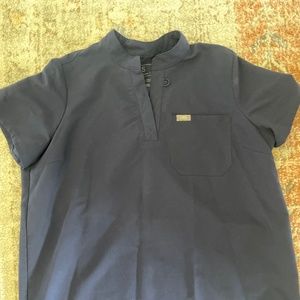 Figs navy maternity scrubs top and bottom